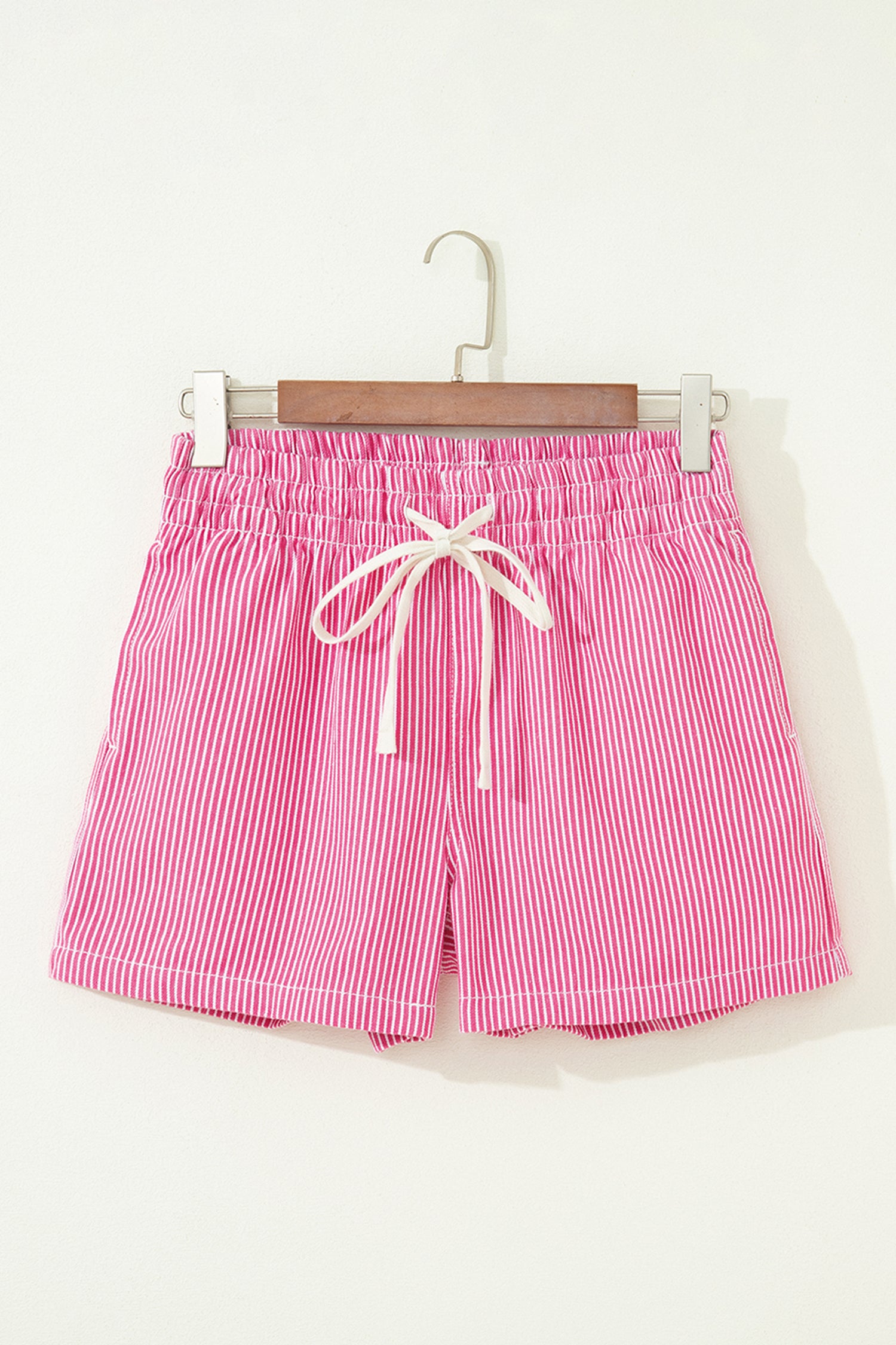 Stripe Drawstring Denim Shorts | Women's Casual Summer Shorts