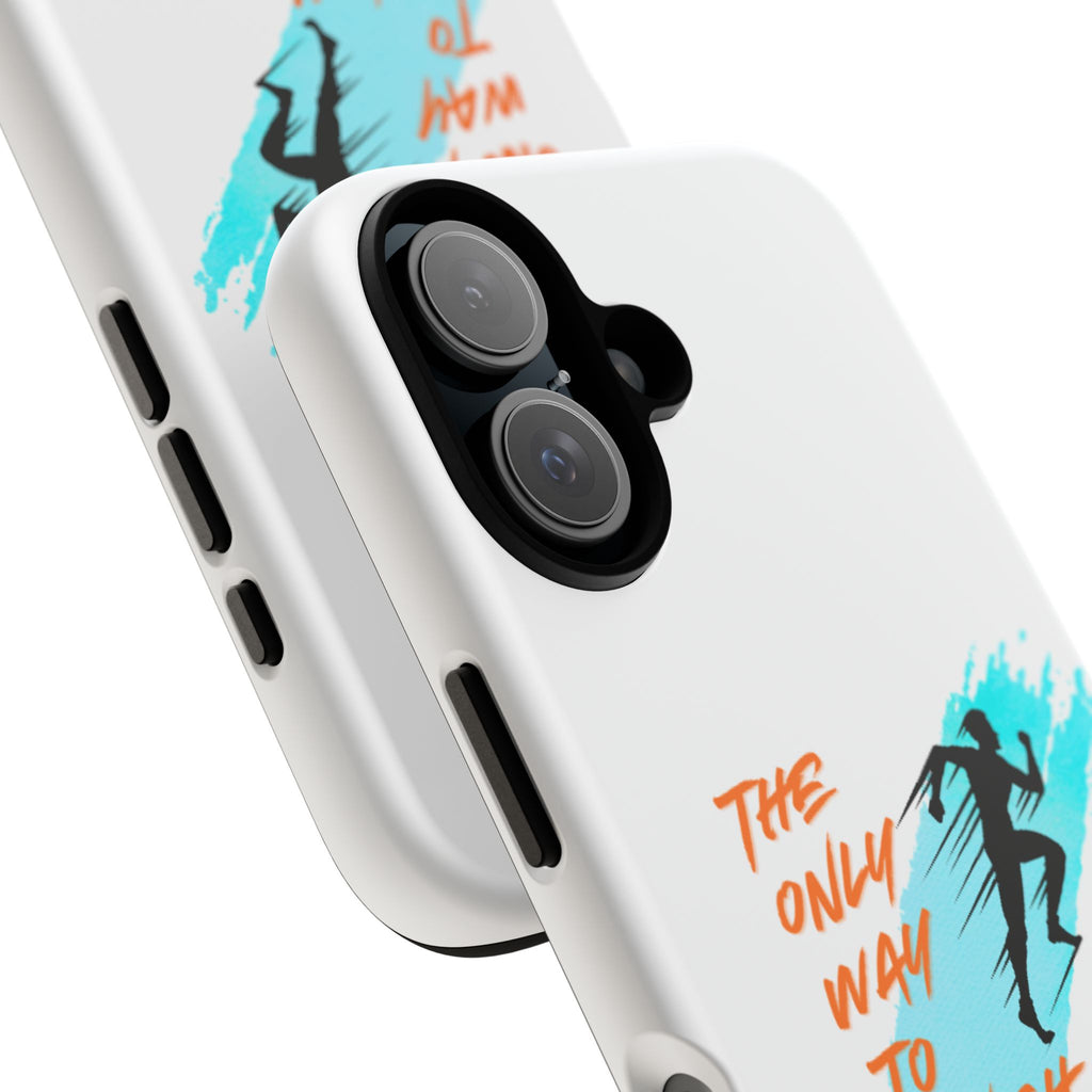 Phone Case — Motivational Running Design “The Only Way to Finish Is Start”
