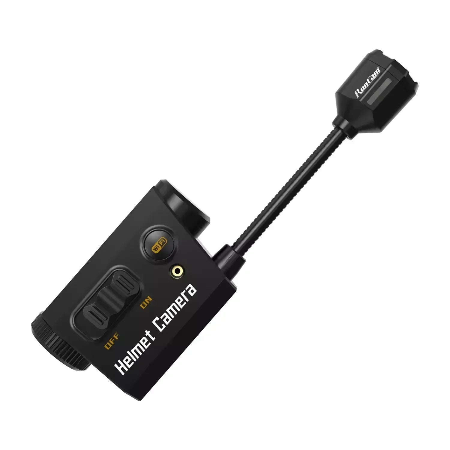 Helmet Face Mask Camera Built-in WiFi Black