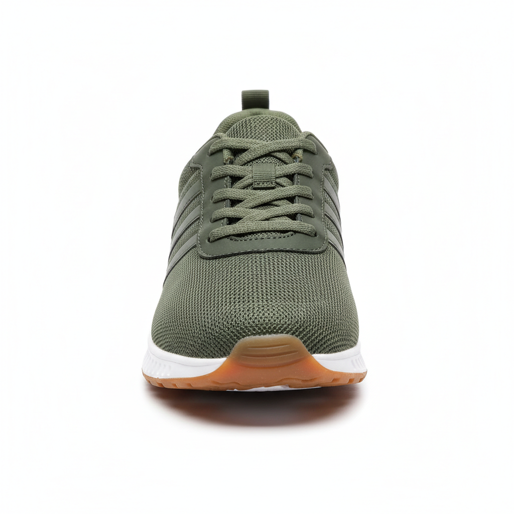 Green Men's Casual Shoes - Front