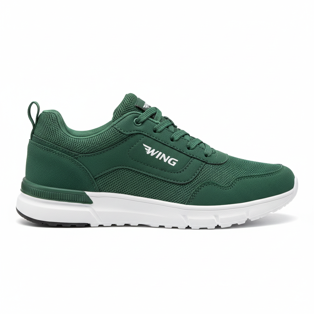 Green Men's Casual Shoes - Side